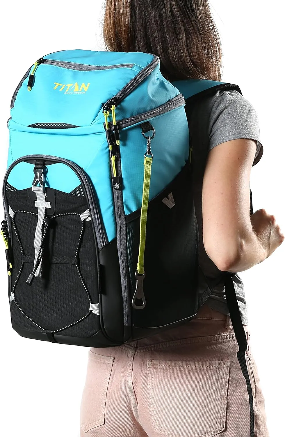 Titan Deep Freeze Ice Wall Backpack Cooler 30 Can Cooler Bag with Ice Packs
