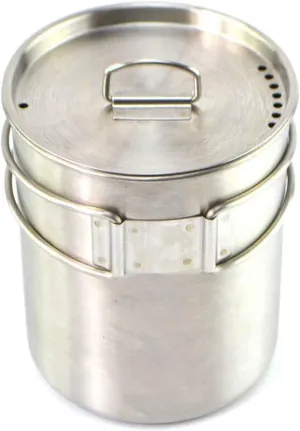Titanium Cup Camping Cups and Mugs Pot Stainless Steel Outdoor Cookware Set Camping Cup Outdoor