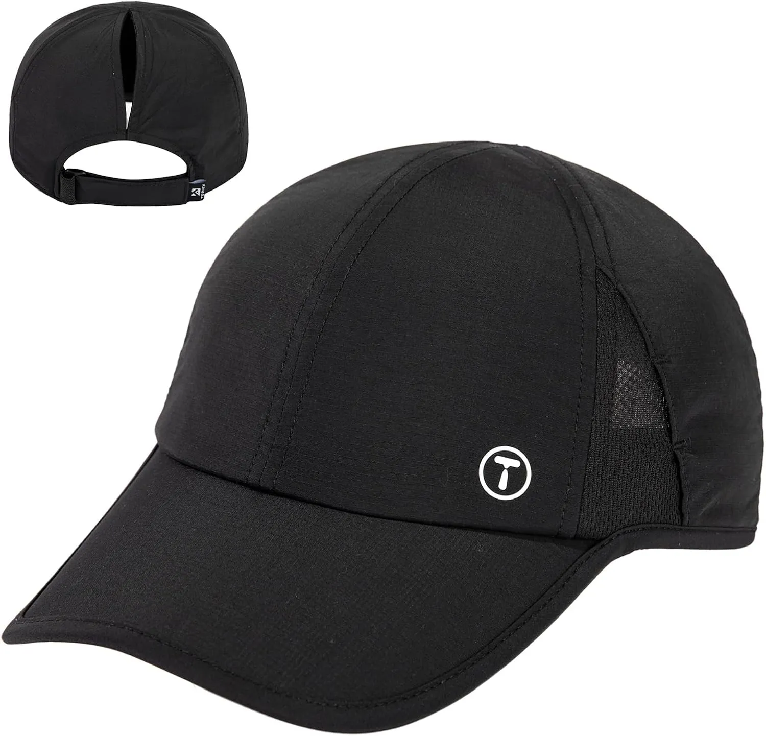 TOP-EX XL Cooling UV 50 High Ponytail Baseball Hat for Women - Most Women Start with S/M - Breathable for Running Golf Sports
