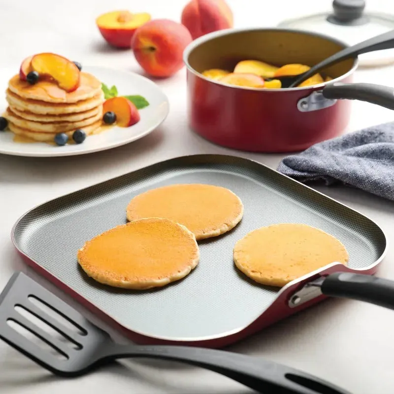Tramontina Primaware 18-Piece Non-Stick Cookware Set – Red