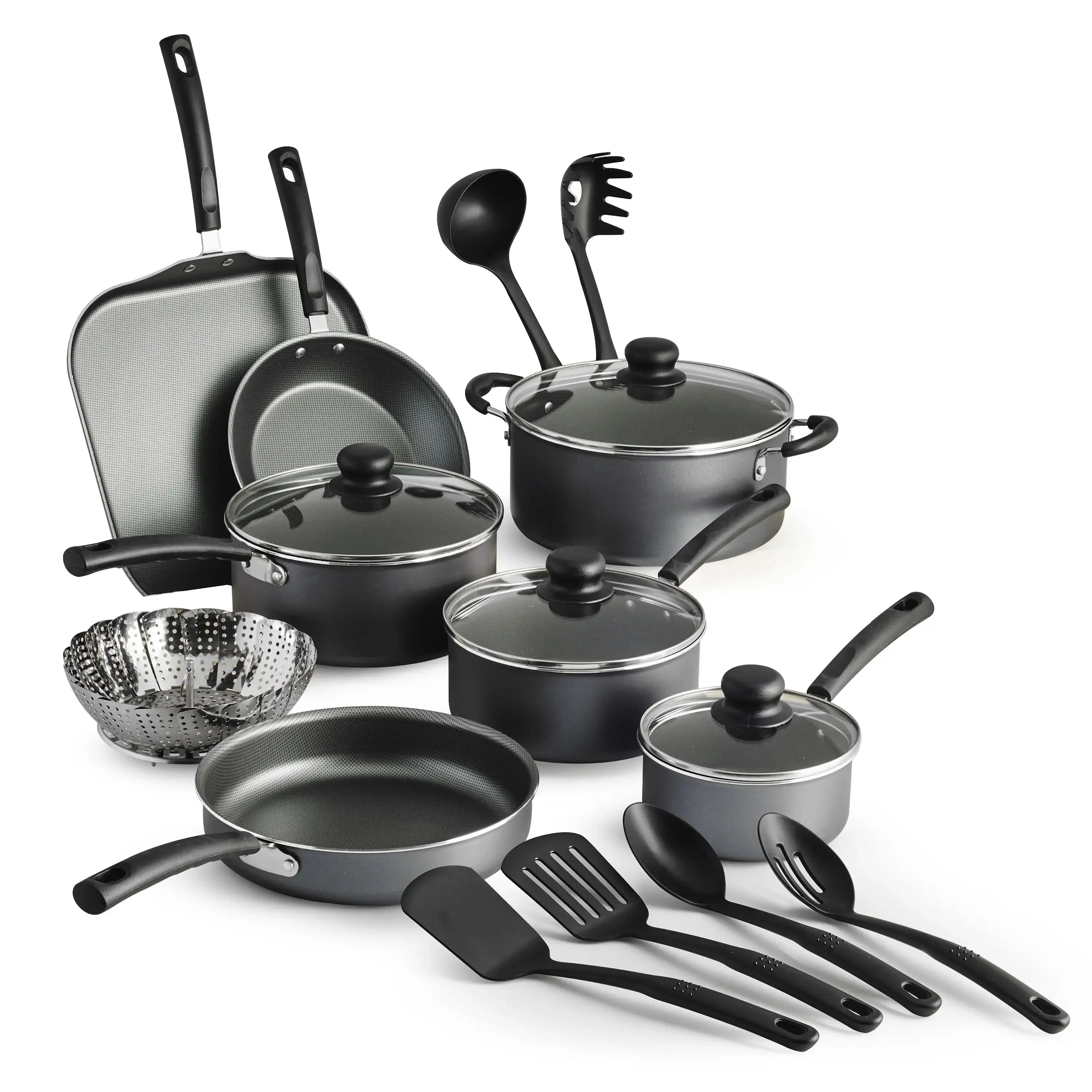 Tramontina Primaware 18-Piece Non-Stick Cookware Set – Red