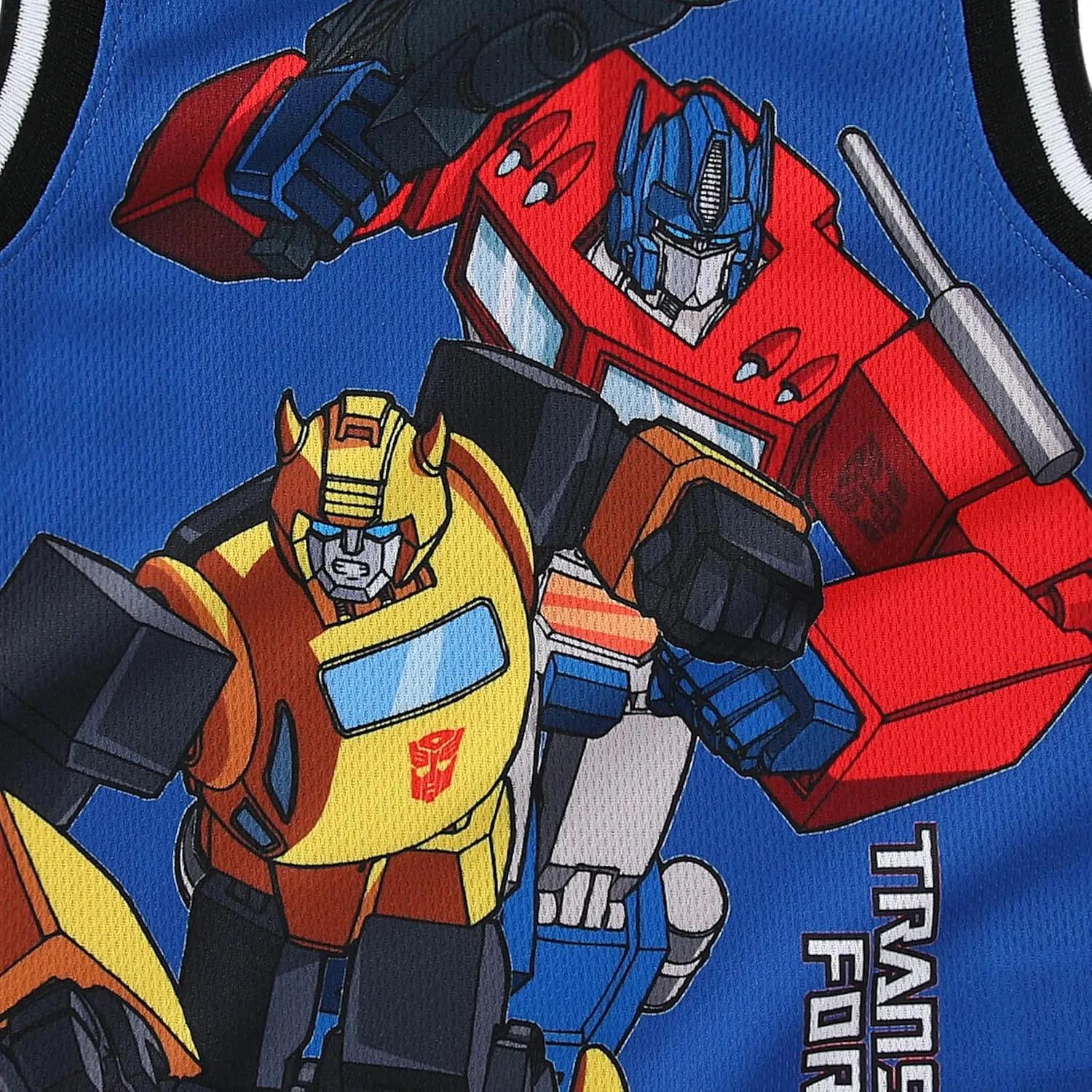 Transformers Boys Jersey Tank Top Shirt and Mesh Short Set for Big Kids