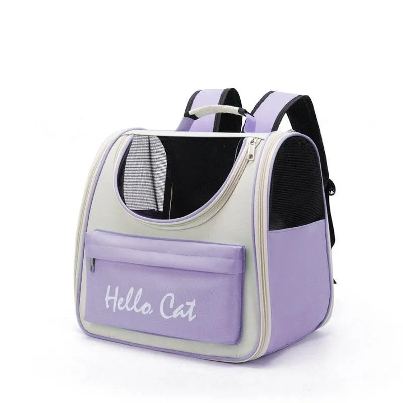 Transparent Cat Carrier Backpack - Breathable Pet Travel Bag