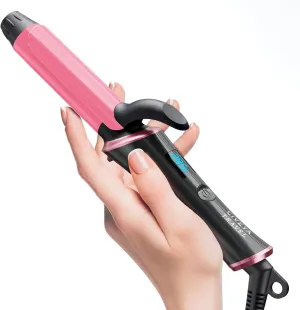 Travel Curling Iron Dual Voltage(110-240V)，1 Inch Mini Curling Iron Travel Size with 5 Adjustable Heat Settings, Ceramic Barrel with Argan Oil Infused, Portable