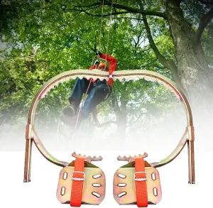 Tree Climbing Gear Climbing Spikes Easy-to-Use Tree Climbing Equipment, Non-Slip Stainless Steel Crampons,500Model