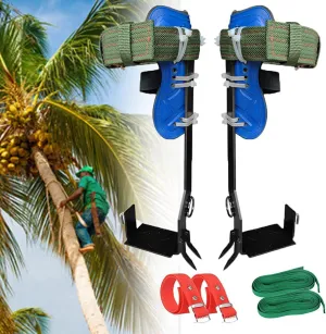 Tree Climbing Spike, 304 Stainless Steel Tree Climbing Tool, Pole Climbing Spikes Adjustable Climbing Tree Shoes Non-Slip Pedal For Hunting Observation, Picking Fruit, Jungle Survival And More,2claws