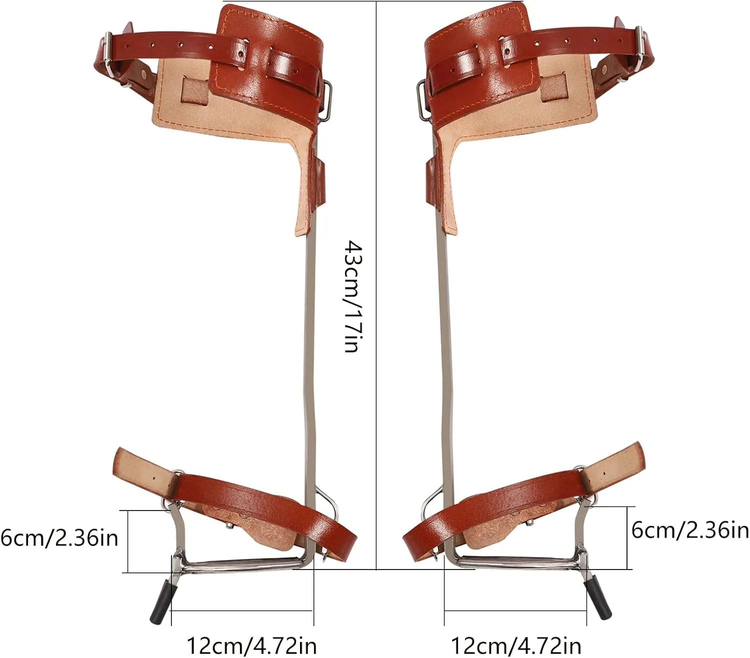 Tree Climbing Spike Set - Adjustable Tree Climbing Gear with Spike Tool