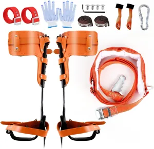 Tree Climbing Spikes Kit, Tree Climbing Gear, Tree Climbing Spikes Set with Upgraded Protective Rope, 8 in 1 Climbing Kit for Tree Work, Climbing, Sports, Thoughtful Present