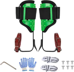 Tree Climbing Spikes, Tree Climbing Gear with Straps, Adjustable Height Tree Gaffs for Climbing, Tree Climbing Kit for Tree Work, Logging, Adventure, Gardening