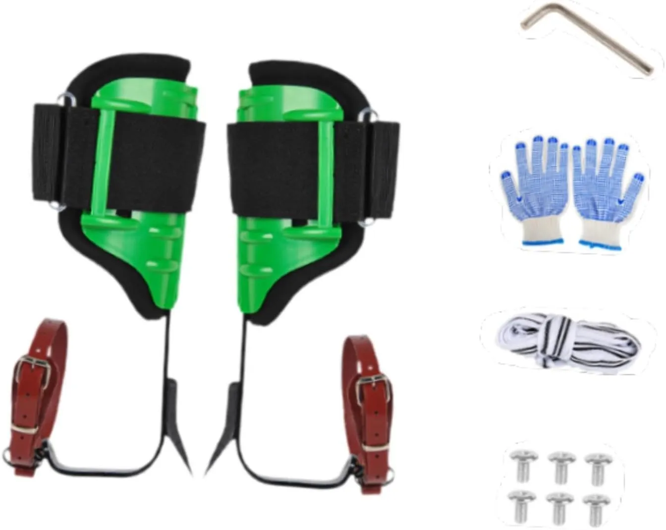 Tree Climbing Spikes,Tree Climbing Gear Equipment,Tree Climbing Tool Foot Straps for Fruit Picking, Cutting Tree,Harvesting