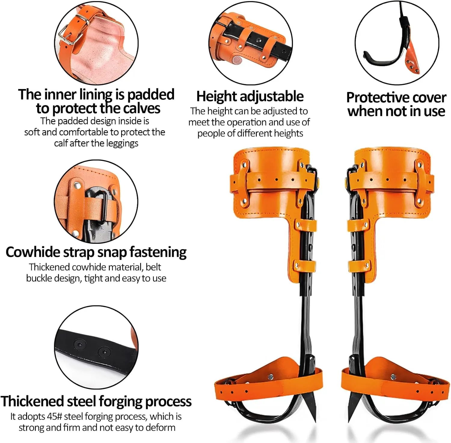Tree Climbing Spikes,Tree Climbing Kit,Tree Climbing Gear,Suitable for Fruit Picking,Tree Climbing,Hunting