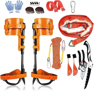 Tree Climbing Spikes,Tree Climbing Kit,Tree Climbing Gear,Suitable for Fruit Picking,Tree Climbing,Hunting