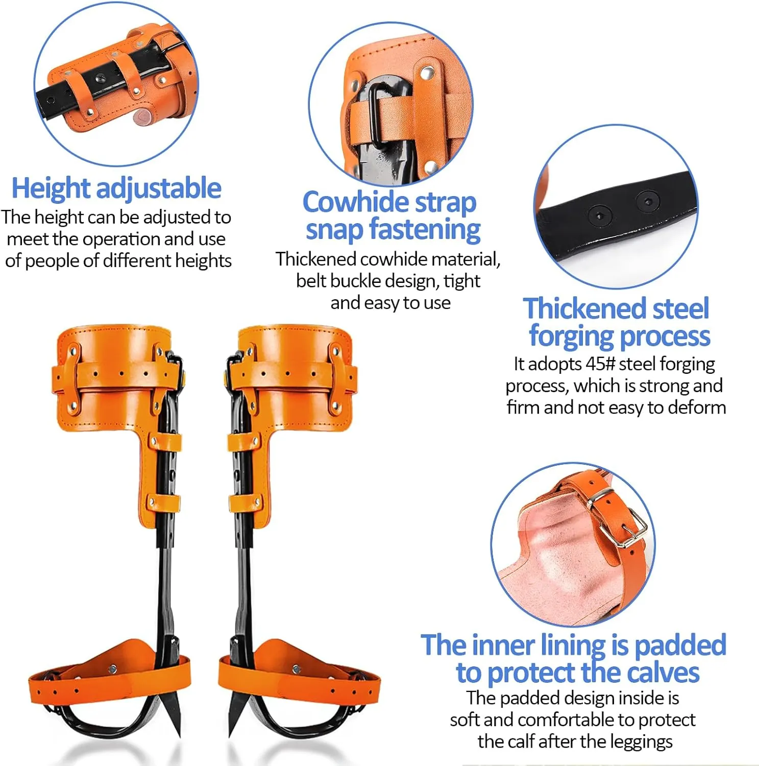 Tree Climbing Spikes,Tree Climbing Kit,Tree Climbing Gear,Suitable for Fruit Picking,Tree Climbing,Hunting