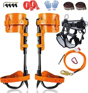 Tree Climbing Spikes,Tree Climbing Kit,Tree Climbing Gear,Suitable for Fruit Picking,Tree Climbing,Hunting