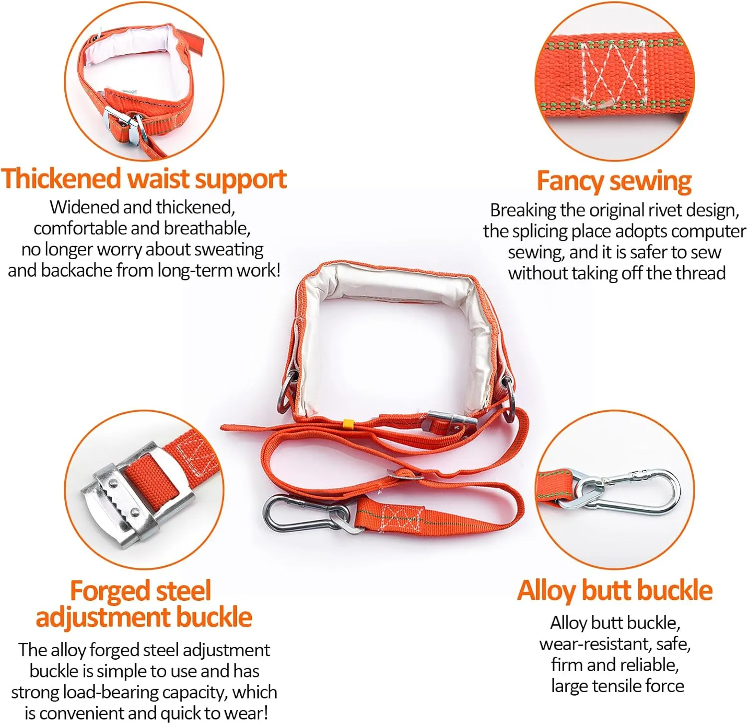Tree Climbing Spikes,Tree Climbing Kit,Tree Climbing Gear,Suitable for Fruit Picking,Tree Climbing,Hunting