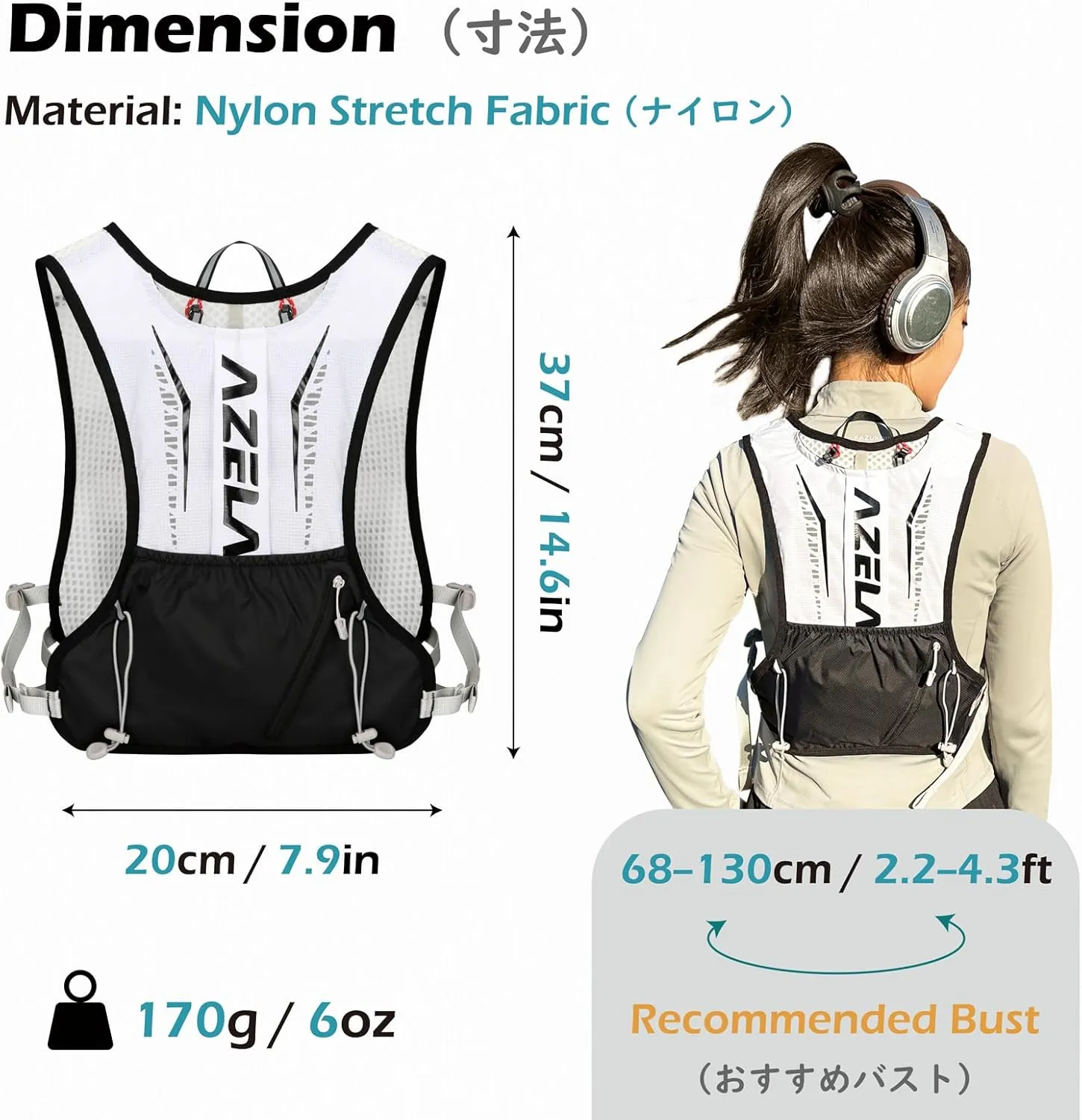 TRIWONDER Running Hydration Vest 5L 7L Lightweight Hydration Pack Backpack Hydro Daypack for Trail Marathoner Running Race Cycling Daypack
