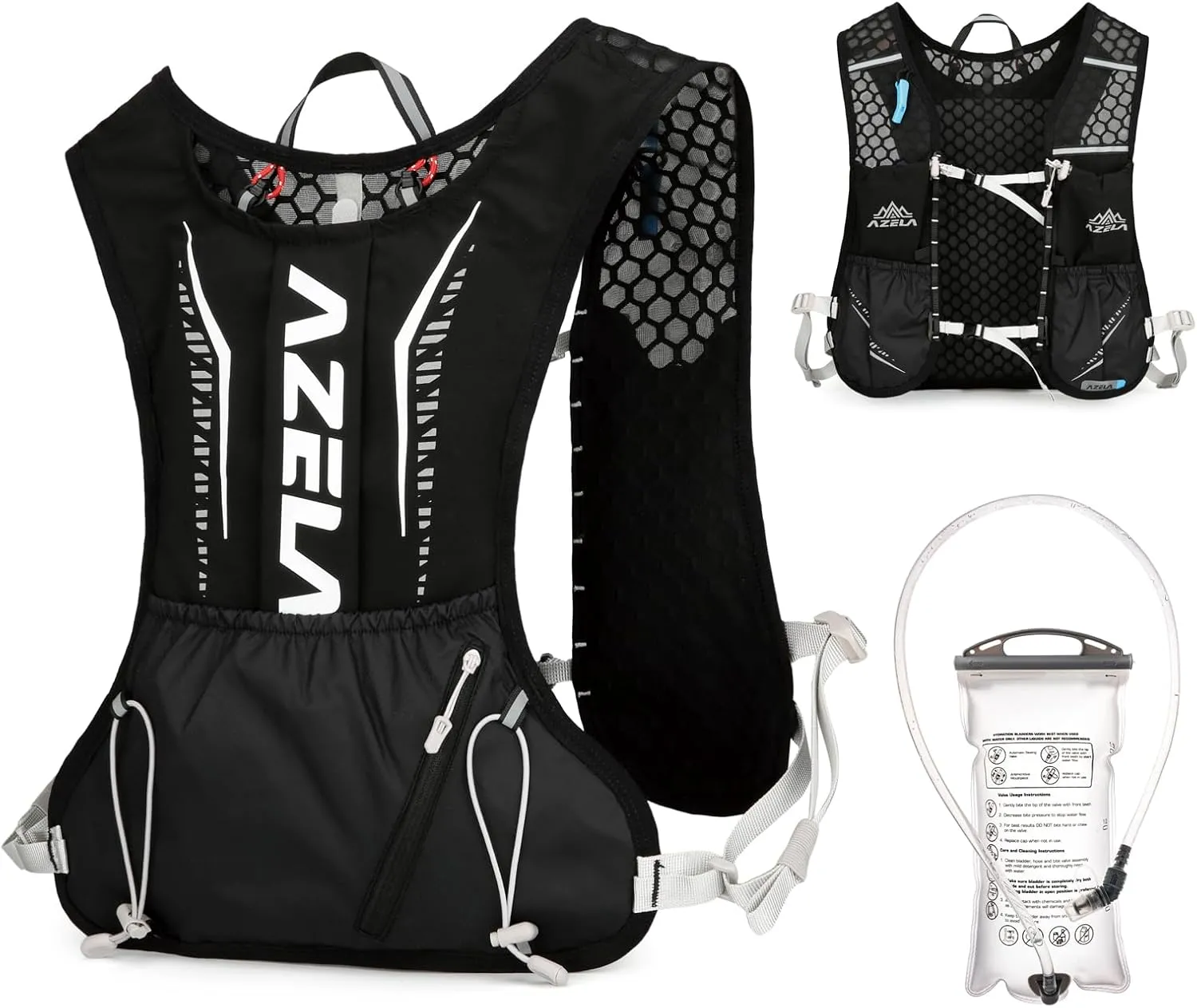 TRIWONDER Running Hydration Vest 5L 7L Lightweight Hydration Pack Backpack Hydro Daypack for Trail Marathoner Running Race Cycling Daypack