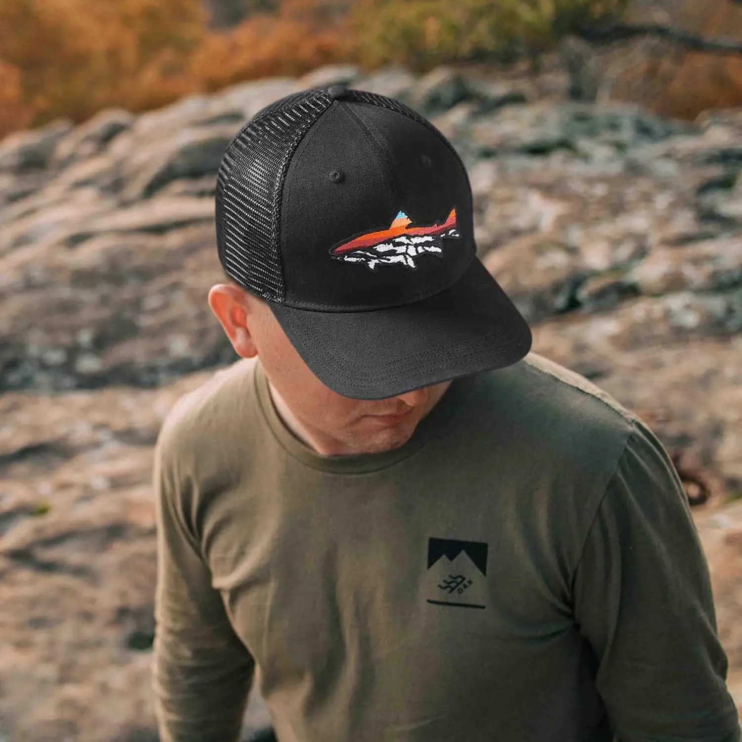 Trucker Hat for Men and Women - Outdoors Snapback Hats for Hiking, Climbing, Fishing, Outdoor Adventure