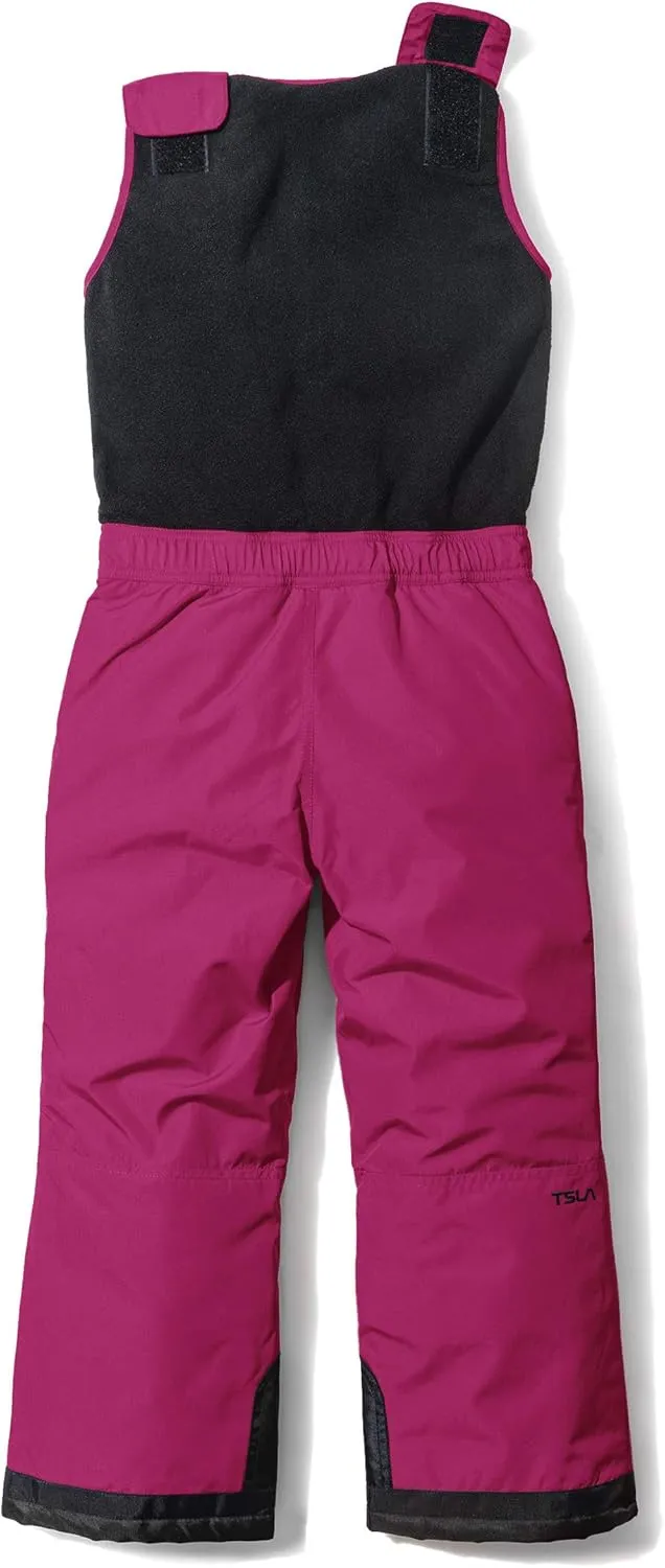 TSLA Kids Little Boys Girls Baby Winter Snow Bibs, Waterproof Insulated Snowboard Overalls, Ripstop Ski Pants