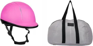 TuffRider Starter Equestrian Horse Riding Helmet with Mesh Helmet Bag with Assorted Color