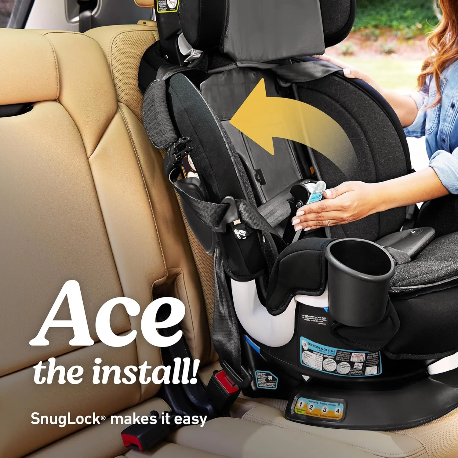 Turn2Me 3-in-1 Convertible Car Seat, Brighton, Featuring Headrest and Harness Adjust, Easy Installation and Steel Reinforced Frame