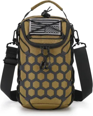 Ultra-Strong Magnetic Gym Bag - Versatile Fitness, Work, Travel & Sports Backpack with Stylish Design, Durable Material & Multi-Size Water Bottle Holder (Khaki)