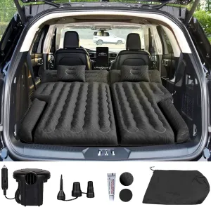 Umbrauto SUV Air Mattress for Car Camping, 6.56ft Length Full Size Airbed for Trunk, Flocked Top & Durable 210T Bottom, Quick Inflation w/Electric Pump Sleeping Bed for Travel