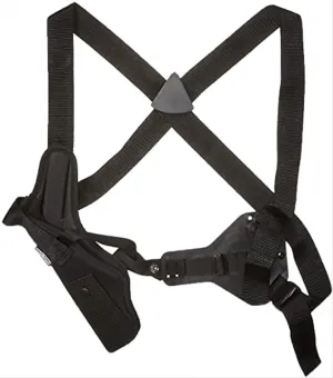 Uncle Mike's Right-Hand Kodra Nylon Sidekick Scoped Vertical Shoulder Holster, Black