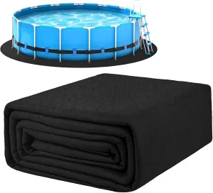 VAIPI 10FT Round Pool Liner Pad for Above Ground Pool Mat for Swimming Pools Hot Tub Protect Flooring Pools Ground Base for Outdoor Indoor