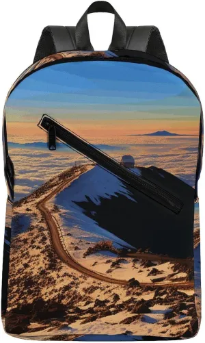 Versatile Backpack, Mauna Kea Summit Sunset Print Laptop Backpack Travel Backpack Comfortable Backpack Double Shoulder Backpack, Style