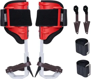 VEVOR Tree Climbing Spikes, 1 Pair Climbing Spurs, 350lbs Load Capacity Tree Climbing Gear with Straps and Spike Protectors, Arborist Equipment for Climbers, Hunting, Fruit Picking