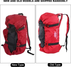 VGEBY Rock Climbing Backpack, Folding Rope Cord Bag Equipment Carry Backpack for Outdoor Camping Hiking(Red) Mountain Climbing Tools and Supplies Climbing Bag Rope