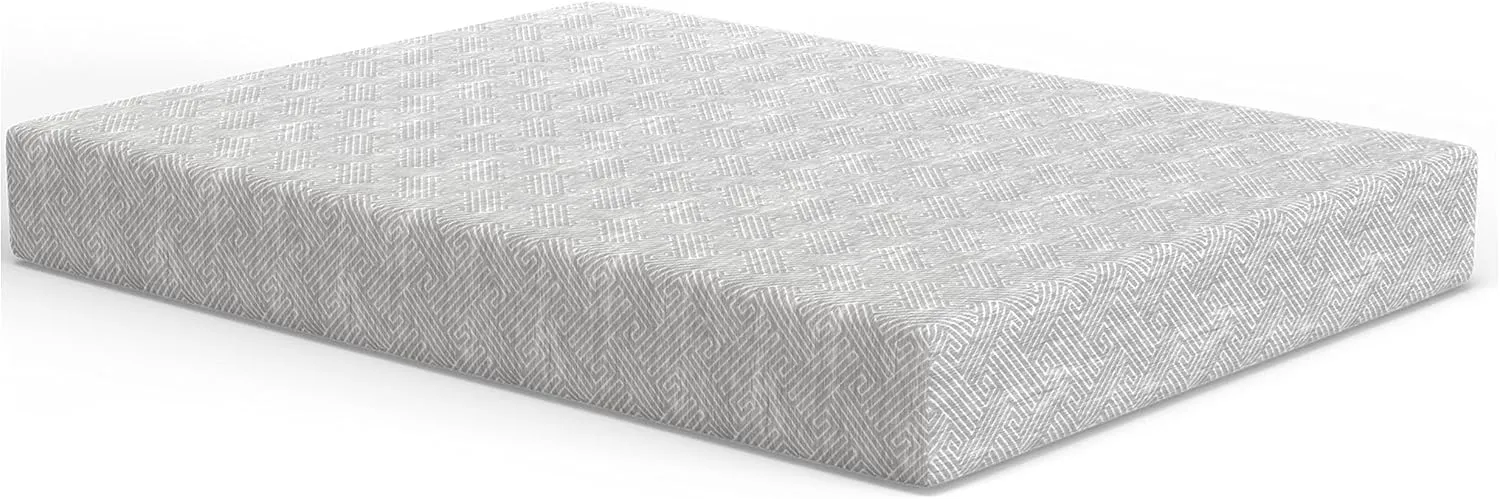 Vibe Heather Grey Gel Memory Foam Mattress, CertiPUR-US and Oeko-TEX Certifed Bed-in-a-Box in Ultra Small Package, 10-Inch, Queen