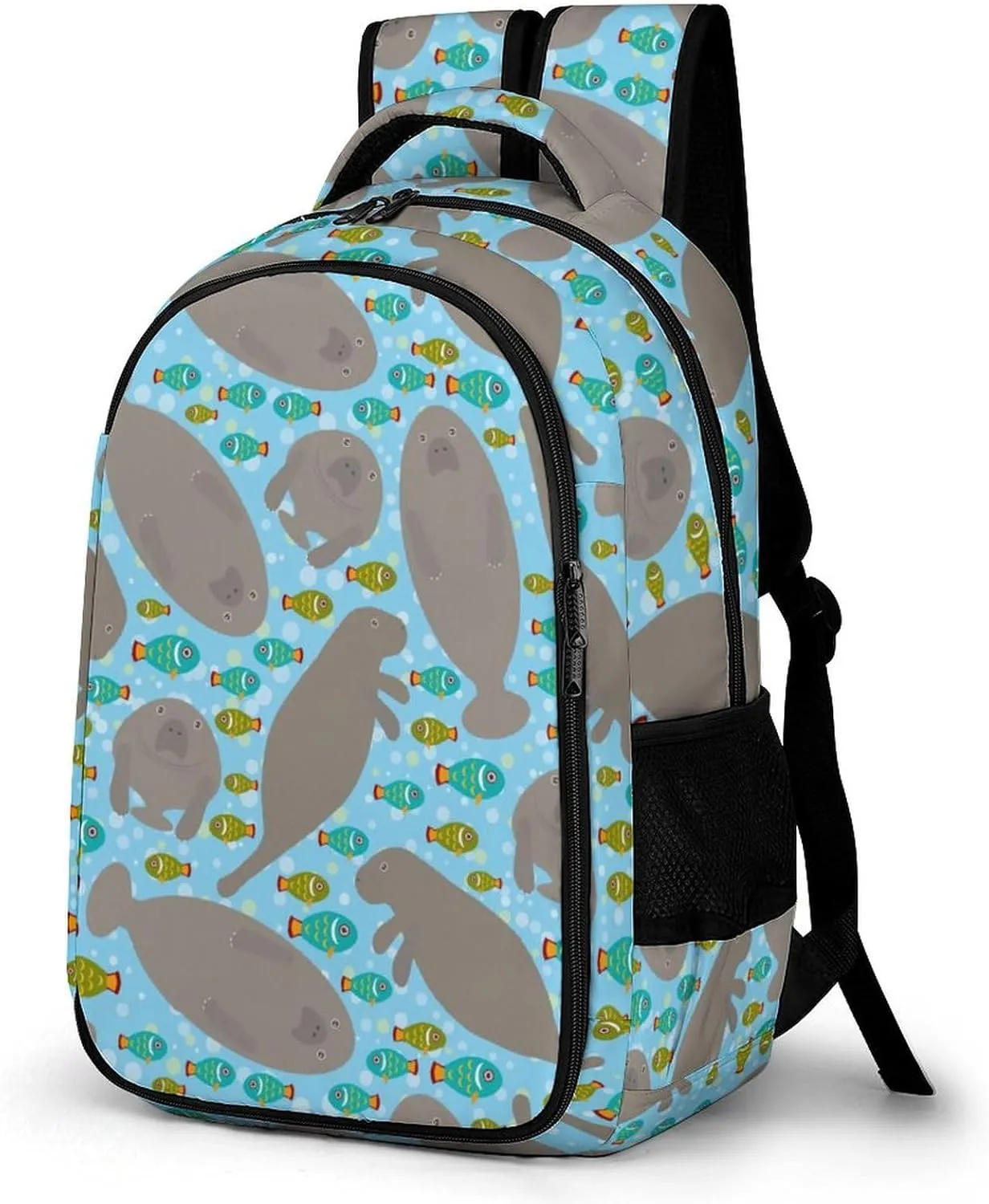 Walrus Animal Ocean Pattern Backpack for Worker Teacher Business Hiking Travel Bag Shoulders Bag
