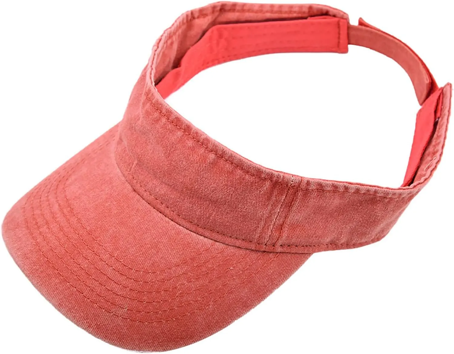 Washed Distressed Sun Visors for Women Men, Plain Sports Sun Hat Outdoor Beach Cap Sun Protection