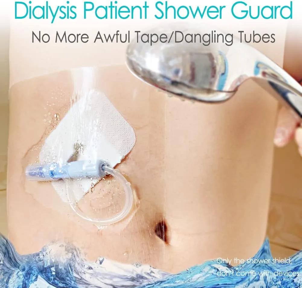Waterproof Shower Protector Bandage 10x12 inch for Large Port Surgery Incisions Guard Tattoo Second Skin Healing Aftercare Cover Bath Patch Transparent Film Clear Adhesive Wounds Dressing (Pack of 25)