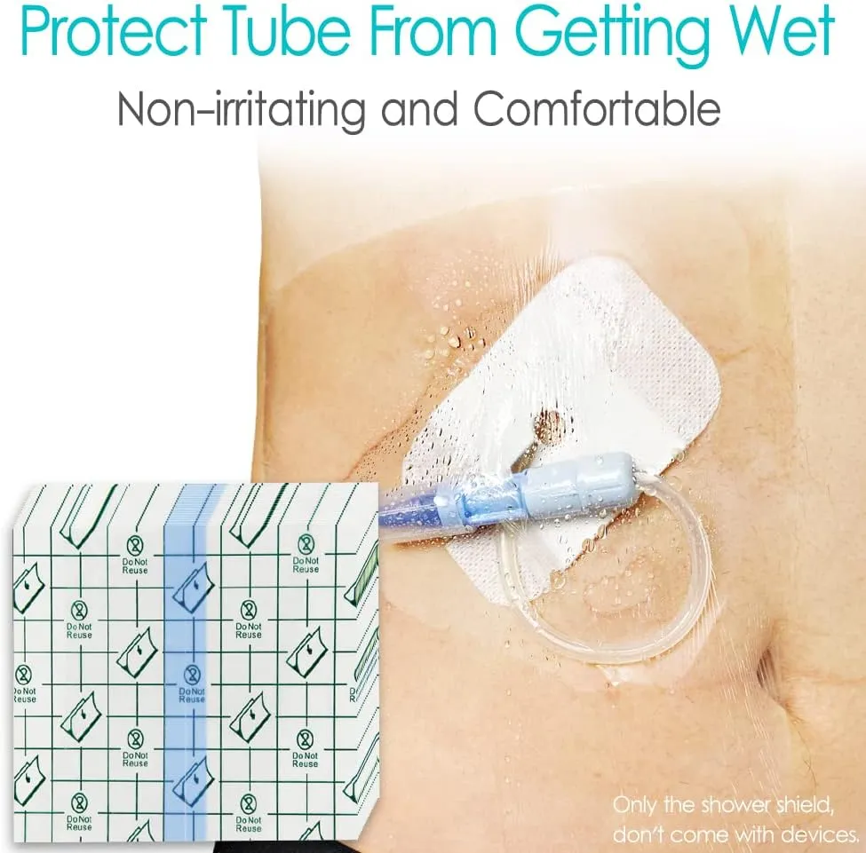 Waterproof Shower Protector Bandage 10x12 inch for Large Port Surgery Incisions Guard Tattoo Second Skin Healing Aftercare Cover Bath Patch Transparent Film Clear Adhesive Wounds Dressing (Pack of 25)
