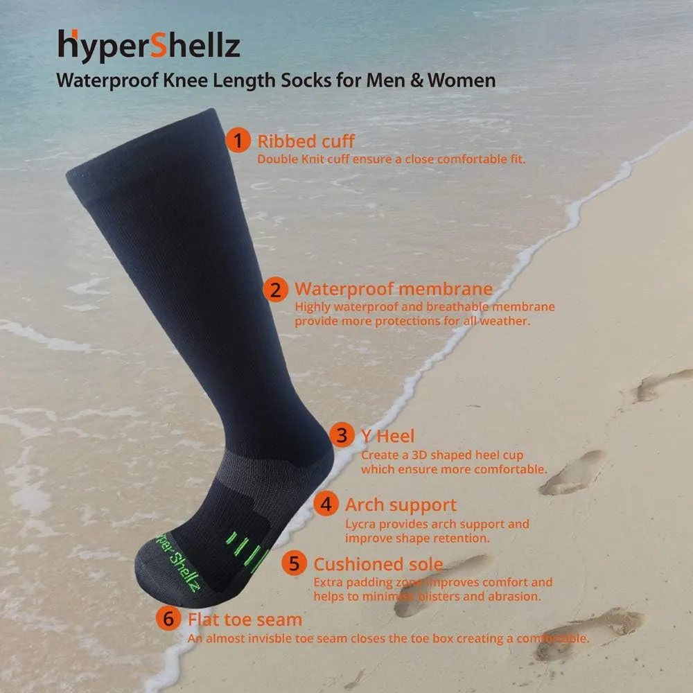 Waterproof Socks for Men & Women Knee High Length