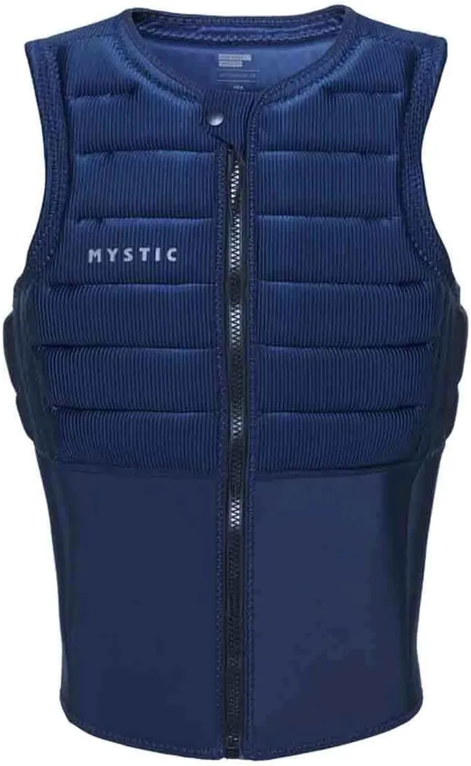 Watersports - Surf Kitesurf & Windsurfing Mens Majestic Front Zip Impact Vest Top - Black - Easy Stretch