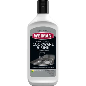 Weiman Stainless Steel Sink Cookware Cleaner & Polish