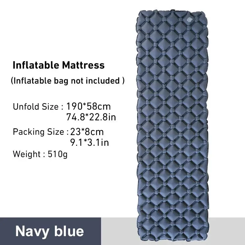 WEST TUNE Camping Sleeping Pad Ultralight Inflatable Mattress for Outdoor Use