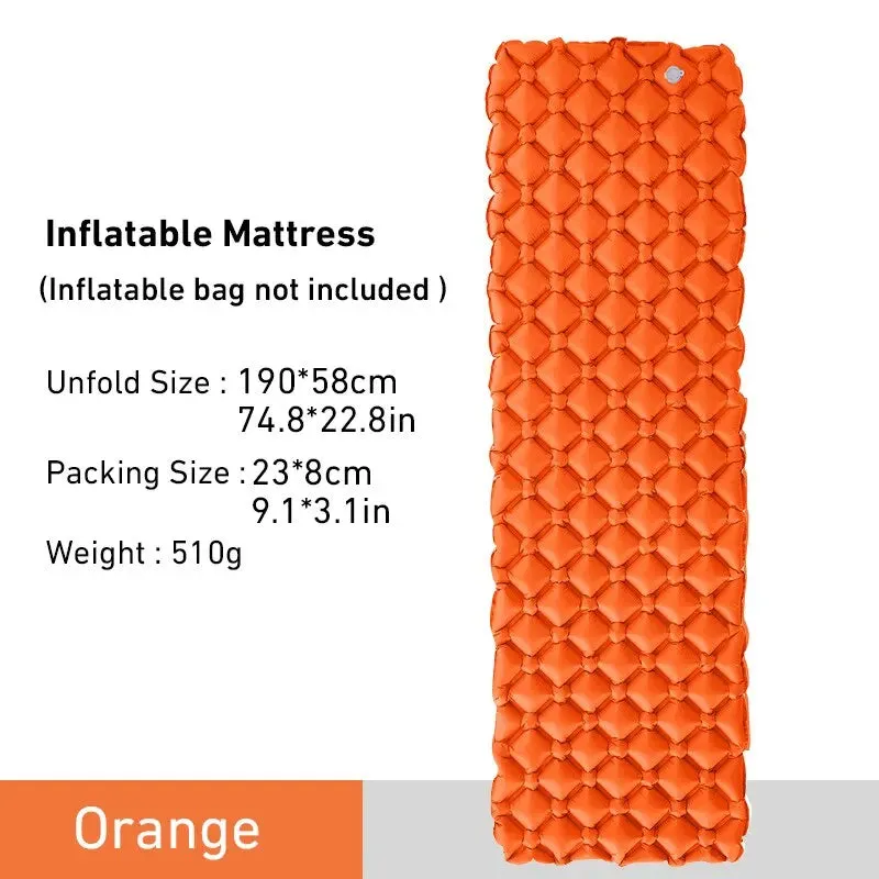 WEST TUNE Camping Sleeping Pad Ultralight Inflatable Mattress for Outdoor Use