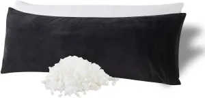 WhatsBedding Memory Foam Body Pillow with Plush Fuzzy Cover, Full Body Pillow for Adults, Long Pillow for Sleeping, Soft Fluffy Supportive