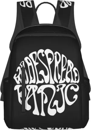 Widespread Music Panic Stylish Backpack Multi-functional and Lightweight Bag Travel Outdoor Activities Adjustable Shoulder Straps Daypacks, Black