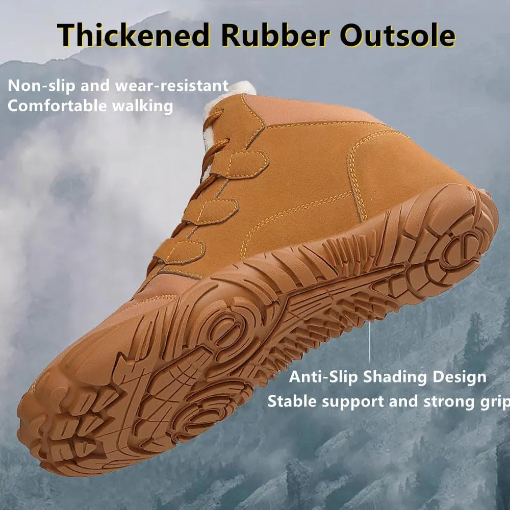 Winter Glacia Barefoot Shoes for Men Women, 2025 New Winter Barefoot Shoes Non-Slip Warm Walking Comfortable