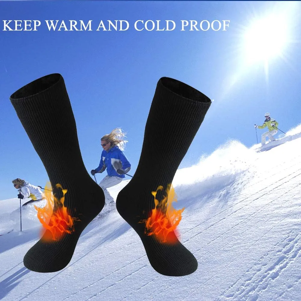 Winter Thermal Socks, Unisex 2.44 Tog Ultra Thick Warm Insulated Heated Crew Socks for Cold Weather