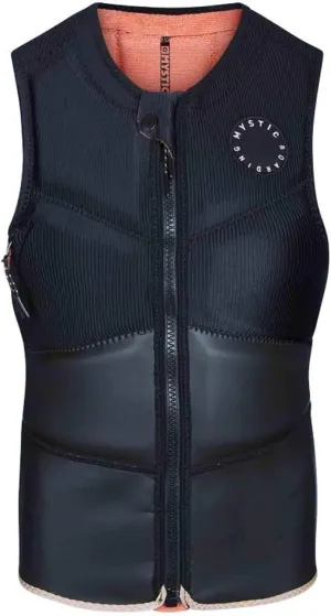 Womens Gem Kite Surfing F-Zip Impact Vest 2023 - Black