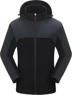 Women's Hooded Jacket Waterproof Breathable Spring Windproof Warm Jacket Lightweight Women