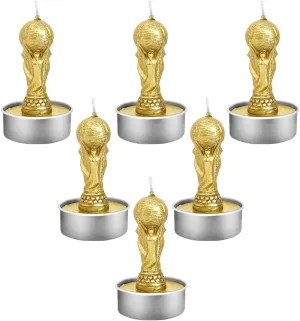 World Cup Replica Candles,Trophy Tealight Candles for Team Winning Awards, Birthday Gifts, Souvenirs,Cake Topper, Restaurant Decor, Party Decoration,Suitable for Various Types of Winner Awards