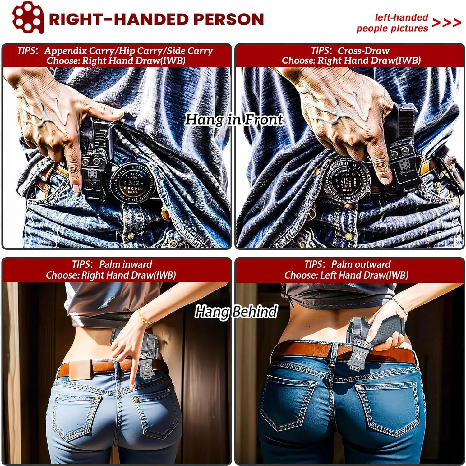XD MOD 2 Holster IWB Kydex Holster Fit: Springfield XD MOD.2-3" Sub-Compact 9MM / .40 S&W Pistol - Inside Waistband Concealed Carry - Adj. Cant & 'Posi-Click' Retention - No Wear or Jitter - US Made